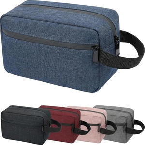 Custom logo Cosmetic Makeup Organizer Dopp Canvas Shave Bag <b>for</b> <b>Men</b> Waterproof Toiletry <b>Pouch</b> Travel - Product Image 1