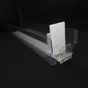 Supermarket Plastic Tobacco Shelf Divider Pusher System Adjustable Cigarette Pusher Tray Shelf Display