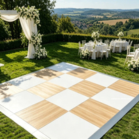 Scène de danse portable pour mariage, système de dalles emboîtables