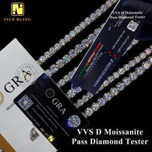 Stocks prêts 2mm 3mm 4mm MOINS CHER dans l'<span class=keywords><strong>histoire</strong></span> Moissanite Tennis Collier <span class=keywords><strong>Bracelet</strong></span> Hip Hop Bijoux Tennis Chaîne - Product Image 3