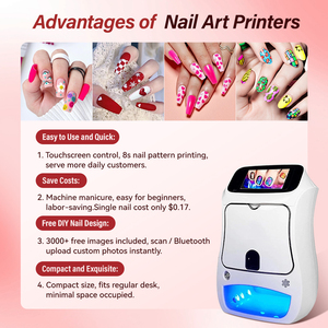 Máquina de Impressão de Unhas Automática 3D Portátil DIY com Designs de Arte para Unhas, Impressora Digital de Unhas com WiFi - Product Image 3