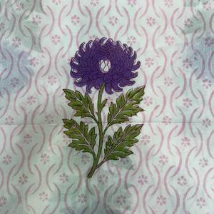 Tissu floral imprimé à la main en Inde, qualité supérieure, 100 % coton, vendu au mètre, pour vêtements homme et femme - Product Image 2