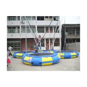 Ce standard di sicurezza bungee jumping trampolino gonfiabile( qx- 119f)/bambini gonfiabili salto trampolino/mobile bungee trampolino