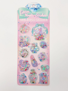 Stiker bergerak berperekat, alat tulis lucu 3D Pop up tahan air ramah lingkungan bulat untuk dekorasi perencana buku harian - Product Image 6