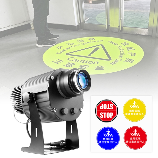 IP65 Waterproof 100W Industrial Crane Projector Light, AC 100-240V  LED Gobo Projection for Warehouse Heavy Equipment