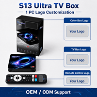 S13 Ultra 8K TV Box RK3539 4GB 32GB Android 14 Dual WIFI6 BT 5.4 100M LAN AV1 Widevine L1 YouTube Bersertifikat OTA OEM ODM