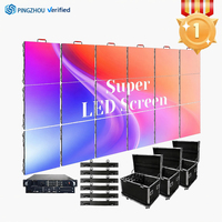 Pantalla LED de Alquiler para Video Wall de 4 x 3, para Interiores y Exteriores, 500x500, 1000x500, P2.6, P2.9, P3.97, 680Hz, Panel de Pared, Pantalla LED Portátil