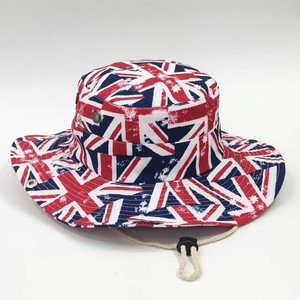 Sombrero <span class=keywords><strong>de</strong></span> Vaquero Americano <span class=keywords><strong>de</strong></span> Doble Cara Solpop para Mujer, con Bandera Union Jack, Ala Ancha, para Fiestas, Partidos <span class=keywords><strong>de</strong></span> Fútbol Mundial - Product Image 1