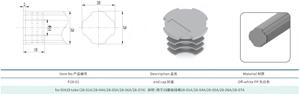 ฝาท้ายหลอดความดันกลวงสำหรับท่อ DIA28 PP แบบกลม - Product Image 2