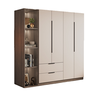 Armoire moderne en bois massif Dongma, rangement de chambre à coucher, pliable, écologique, pour petit appartement et hôtel, pour enfants