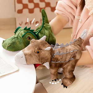 Neues Design Dinosaurier Kuscheltier Spielzeug <span class=keywords><strong>Baby</strong></span> Dinosaurier Handpuppen Sortiment Dinosaurier Spielzeug Frühes Lernen Kinder Plüschtiere