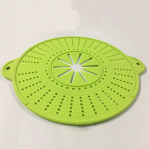 Pantalla <span class=keywords><strong>antisalpicaduras</strong></span> de grado alimenticio para <span class=keywords><strong>sartén</strong></span>, <span class=keywords><strong>tapa</strong></span> resistente al calor para salpicaduras de microondas, cubierta de olla de silicona para Cocina - Product Image 5