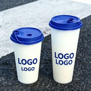 Vasos de Plástico PP Biodegradables Transparentes, Moldeados por Inyección, de Gran Capacidad, 380ml 500ml 12oz 14oz, con Logotipo Personalizado al por Mayor - Product Image 1