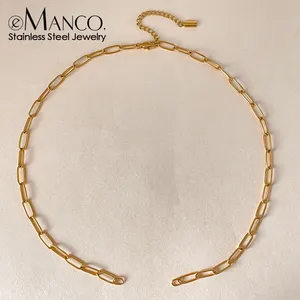EManco Acier inoxydable plaqué <span class=keywords><strong>or</strong></span> 14 carats, connecteur classique à double anneau <span class=keywords><strong>de</strong></span> jonction réglable pour chaîne corde, pour la fabrication <span class=keywords><strong>de</strong></span> bijoux DIY - Product Image 1