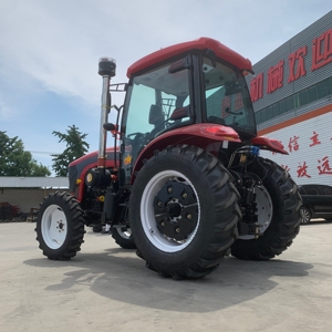 Tracteur agricole Xinshang 140HP 4x4, couleur rouge, transmission par engrenages, haute productivité, tracteur à roues avec moteur Weichai - Product Image 4