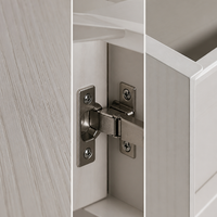 Meuble de présentation de vin moderne et écologique avec éclairage LED, construction en bois massif pour la maison, salon, salle à manger