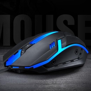 Souris filaire de jeu rétroéclairée 7 couleurs, Interface USB T-WOLF <span class=keywords><strong>V1</strong></span>, 3 boutons, 1200 DPI, offre spéciale, 2 pièces - Product Image 2