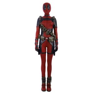 Costume da Adulto per Cosplay Deadpool in Offerta, Set Completo di Accessori per Halloween con Maschera Realistica, Personaggio TV e Film, Motivo Anime - Product Image 1