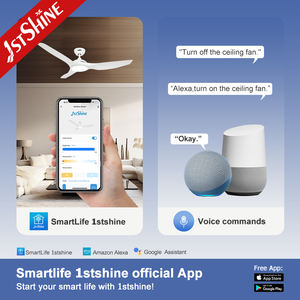 1stshineLEDシーリングファンモダンな高気流<span class=keywords><strong>3</strong></span>つのプラスチックブレード時間設定シーリングファンライト - Product Image 6