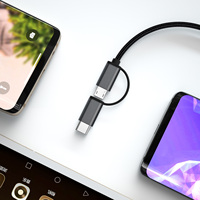 Cable USB 2 en 1 LD36 a HDTV de 2m con Audio Inalámbrico para Móviles Micro Tipo C, Laptops, TV, Proyectores y Monitores