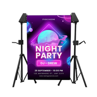 Bannière publicitaire en cascade, écran LED déroulable, écran vidéo LED pliable et flexible, écran vidéo LED enroulable