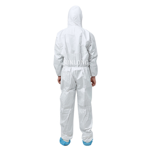 Macacão Descartável Junlong para Sala Limpa com Capuz, Material Microporoso, Impermeável e Antiestático, Certificado ISO13485, Tamanhos S-5XL - Product Image 2