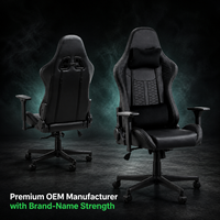 Silla de oficina y gaming ergonómica giratoria de cuero y tela, con función de elevación, la mejor opción económica de fábrica, personalizable.