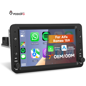 Podofo 7 ''<span class=keywords><strong>Android</strong></span> <span class=keywords><strong>autoradio</strong></span> sans fil CarPlay/<span class=keywords><strong>Android</strong></span> Auto électronique GPS WIFI FM RDS DVR pour <span class=keywords><strong>Alfa</strong></span> Romeo <span class=keywords><strong>159</strong></span> 2004-2011 OEM/ODM - Product Image 1