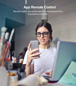 Chúng tôi 10atuya wifi thông minh tường chuyển đổi điều khiển cảm ứng chuyển đổi ánh sáng cho dòng trung tính tương thích Alexa Google điều khiển từ xa thiết bị chuyển mạch - Product Image 6