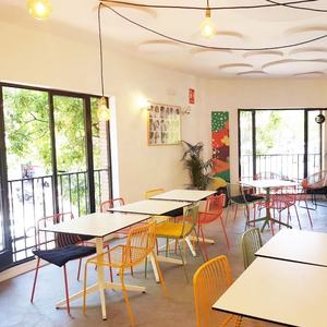 تصميم حديث من أسلاك الحديد التراص كراسي الطعام المعدنية توريد المصنع لمقهى مطعم شرفة الاستخدام - Product Image 2