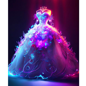 Dipinto <span class=keywords><strong>con</strong></span> <span class=keywords><strong>i</strong></span> <span class=keywords><strong>numeri</strong></span> <span class=keywords><strong>per</strong></span> <span class=keywords><strong>adulti</strong></span> Starter Kit Fantasy Dress Drawing Coloring By Numbers For Home Decors 40 x5 0cm/16x20 pollici - Product Image 1