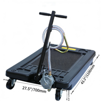 Osate - Drain d'huile à profil bas de 17 gallons avec pompe manuelle pour réparation automobile