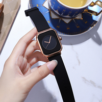 Jam tangan Analog Pria Wanita, gaya cetak mewah tahan air merek gaya Multi persegi Logo kustom bisnis