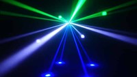 Magic Storm Projecteur Disco RVBW Pleine Couleur 50W, Lumière de Scène KTV DJ, Laser Stroboscopique à Tête Mobile, Lumière de Fête Disco