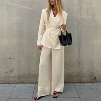Costume professionnel élégant et décontracté pour femmes, best-seller du printemps et de l'automne - Ensemble de costume formel à la mode de style européen.