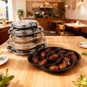 Conteneur alimentaire jetable personnalisé en <span class=keywords><strong>PET</strong></span>, compatible micro-ondes, pour vente en gros OEM - Product Image 3