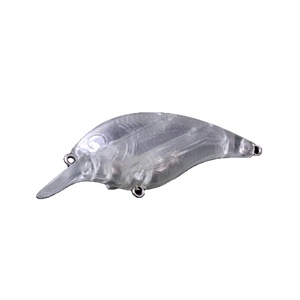 Crankbaits non peints VC01 Transparent clair blanc grand leurre de pêche carré non peint - Product Image 1