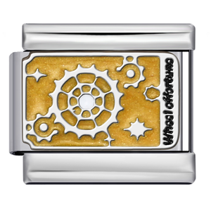 Serie de Tarot de acero inoxidable, accesorios colgantes de módulo italiano, cadena de correa de empalme elástica de goteo de soldadura DIY - Product Image 5