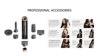 Sèche-cheveux ionique haute vitesse sans feuilles Souffleur professionnel Vent puissant Séchage rapide pour sèche-cheveux salon professionnel