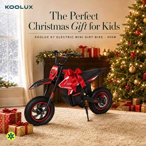 Moto électrique pour enfants KOOLUX K7 Batterie au lithium Sans balais 250W 25km/h 3 vitesses réglables Rouge/Jaune/Bleu Cadeau pour enfant - Product Image 2