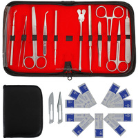 Kit complet d'entraînement à la suture avec coussinet en silicone, ensemble de formation à la suture chirurgicale pour les études médicales et la formation esthétique