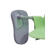 Nouvelle conception de fauteuil moderne, chaise d'ordinateur, accoudoirs fixes, pivotant à 360 degrés, hauteur réglable, base en métal, chaise de bureau, utilisation scolaire