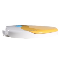 DMR DF-3011H Siège de toilette familial allongé en plastique PP, à dégagement rapide et fermeture douce, garantie 70 000 utilisations pour adultes et enfants – Meilleure vente