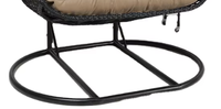 Fauteuil suspendu double avec support - Fauteuil suspendu en rotin pour l'extérieur, siège de loisirs de jardin