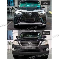 1:1 Kits d'accessoires de carrosserie de mise à niveau de conversion de pare-chocs de voiture LX570 Kit de carrosserie pour Lexus 2008-2015 à LX600 2022 2024