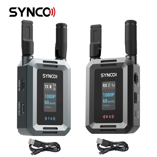 SYNCO XVision HD Wireless Video Transmission System 1080P60 80ms Low Latency for Camera