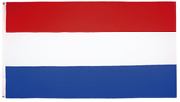 Vente en gros 3x5ft 90x150cm Pays-Bas Drapeau national Polyester Oxfod Matériel avec 2 œillets