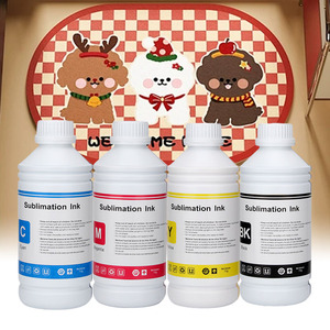 Encre de sublimation haute résistance à la décoloration 1000ml KCMY 4 couleurs pour transfert thermique sur tête d'impression industrielle Kyocera Vente en gros en vrac - Product Image 2
