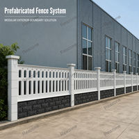 Kit de moules préfabriqués pour clôture en béton ventilé, moule pour panneau mural ajouré pour la production de clôtures préfabriquées
