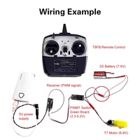 Interrupteur de relais électronique PWM DC 5-18V avec télécommande pour avion RC, contrôleur de feux de navigation pour modèles DIY, interrupteurs marche/arrêt